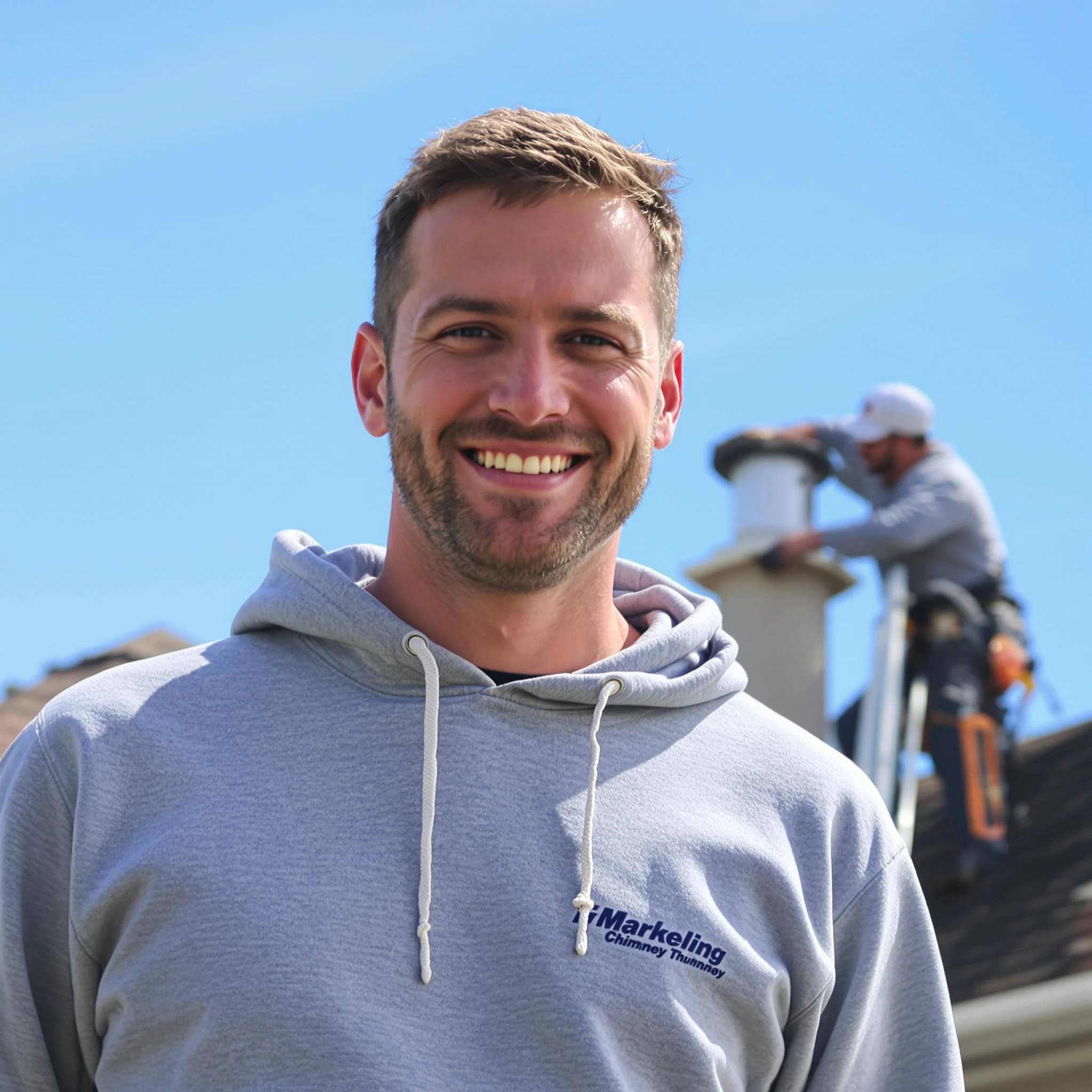 The Austell Chimney Sweep team.